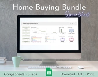 Home Buying Bundle | Google Sheets Budget Template | Spreadsheet Template | Renovation Tracker | House Finance | Home Costs
