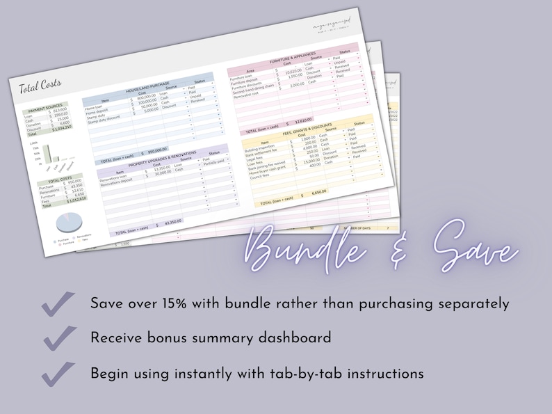 Home Buying Bundle | Google Sheets Budget Template | Spreadsheet ...