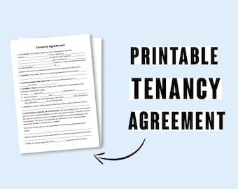 Printable tenancy agreement template