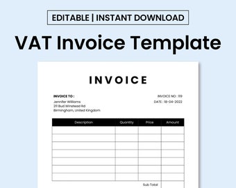 Simple VAT Invoice Template