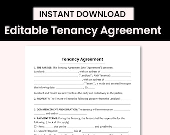 Editable Tenancy Agreement