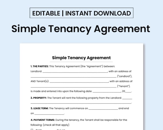 How To Write A Simple Tenancy Agreement