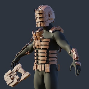 3D Models - Full Set of cosplay Armor and Plasma Cutter - Dead Space 2023 Remake - Isaac Clarke - 3D Printable STL props  (digital download)