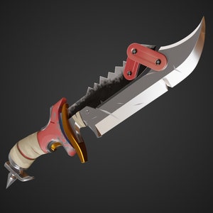 Files for 3D printing - Junker Queen Knife Overwatch 2 - cosplay props