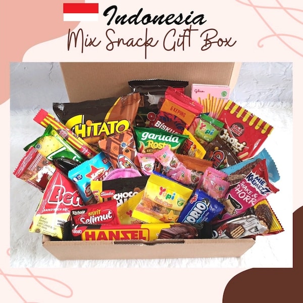 Indonesische Snack Geschenkbox - Verschiedene Snacks Halal