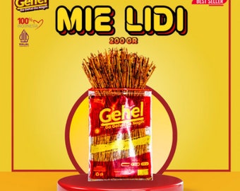 Indonesian Snack Mie Lidi (Fried Noodle Stick) - Halal