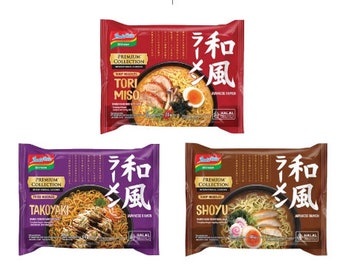 Indomie Special Edition - Japanese Ramen (Tori Miso/Shoyu/Takoyaki)