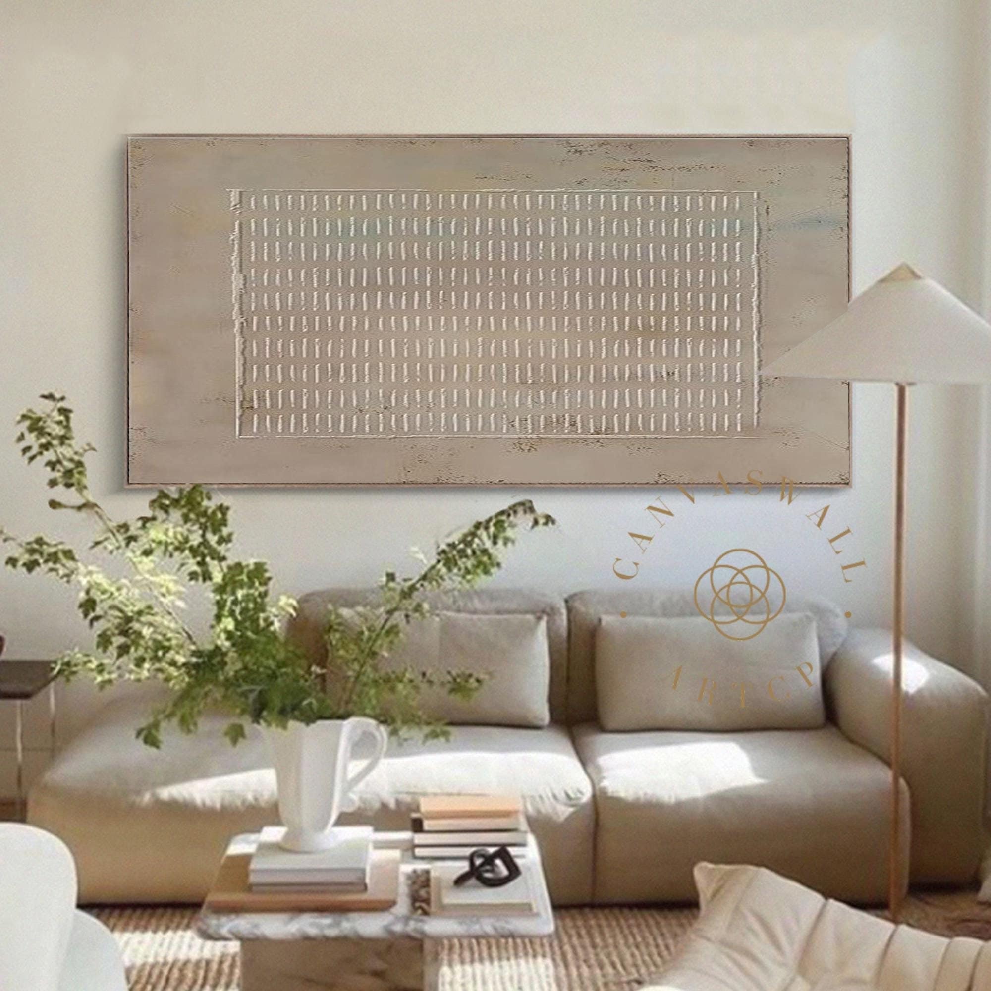 Brown Abstract Painting ｜ Wabi-Sabi Wall Art ｜ 3D Textured Canvas Art