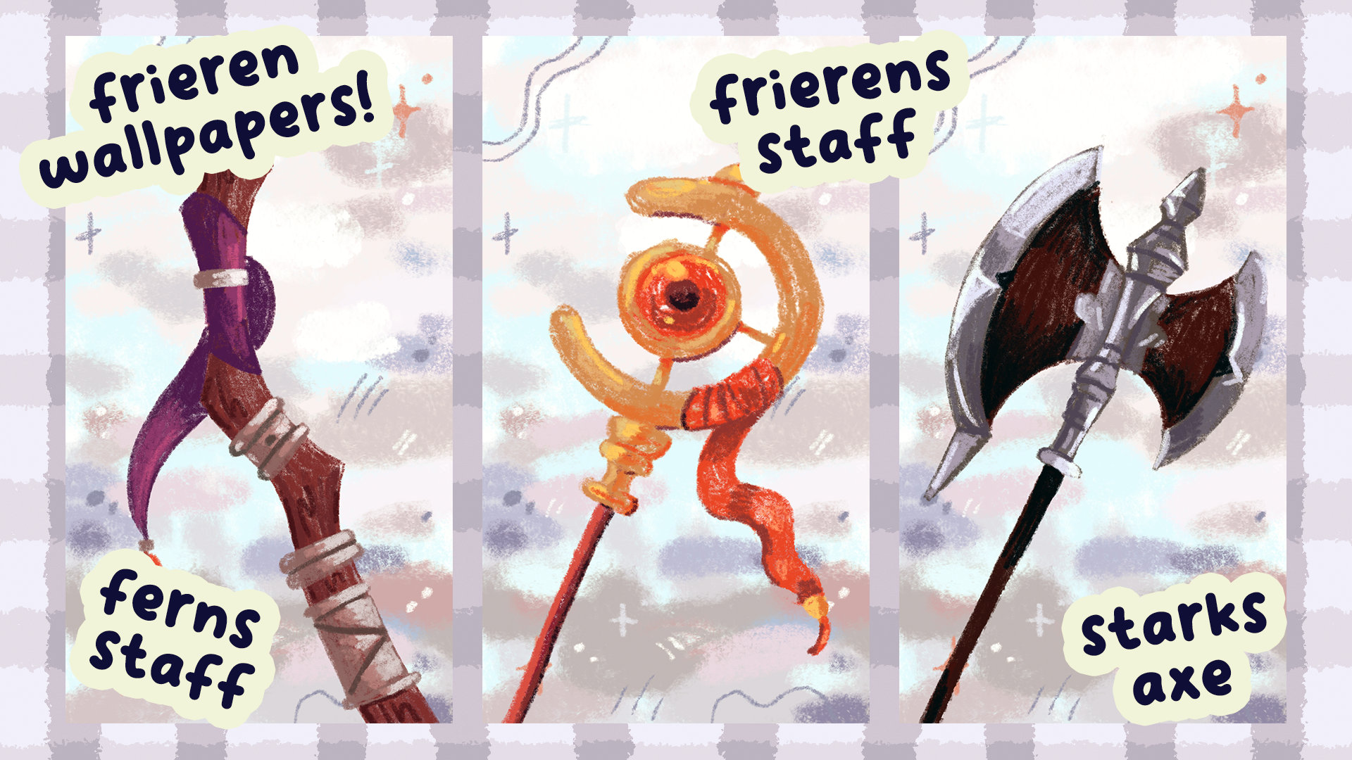 Frieren Phone Background & Wallpaper Set Mobile Phone High Res - Etsy