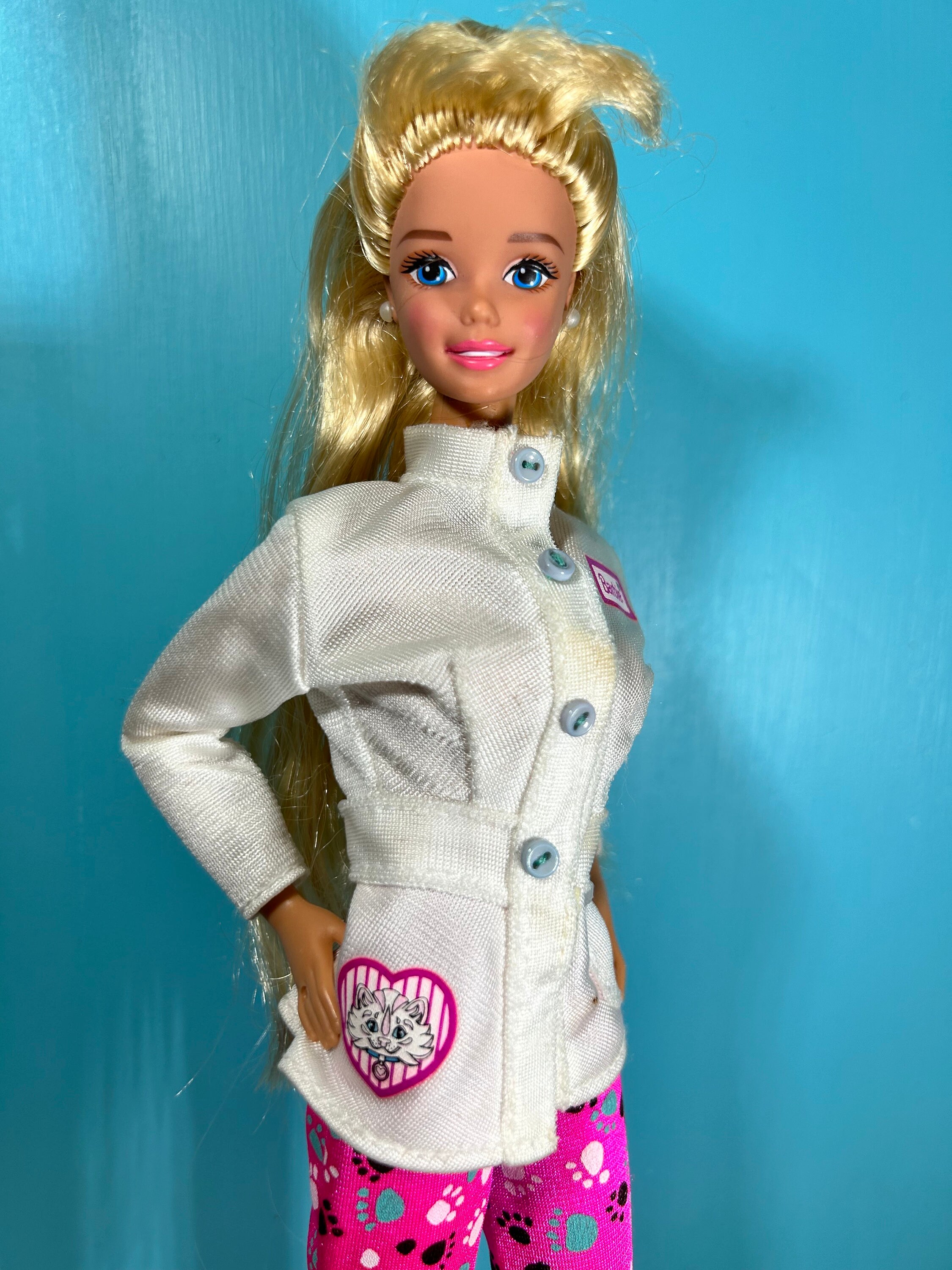 Vintage Veterinarian Barbie 90s Etsy