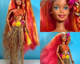 Vintage Hula Hair Barbie