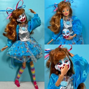OOAK Clown Barbie with Mask Custom