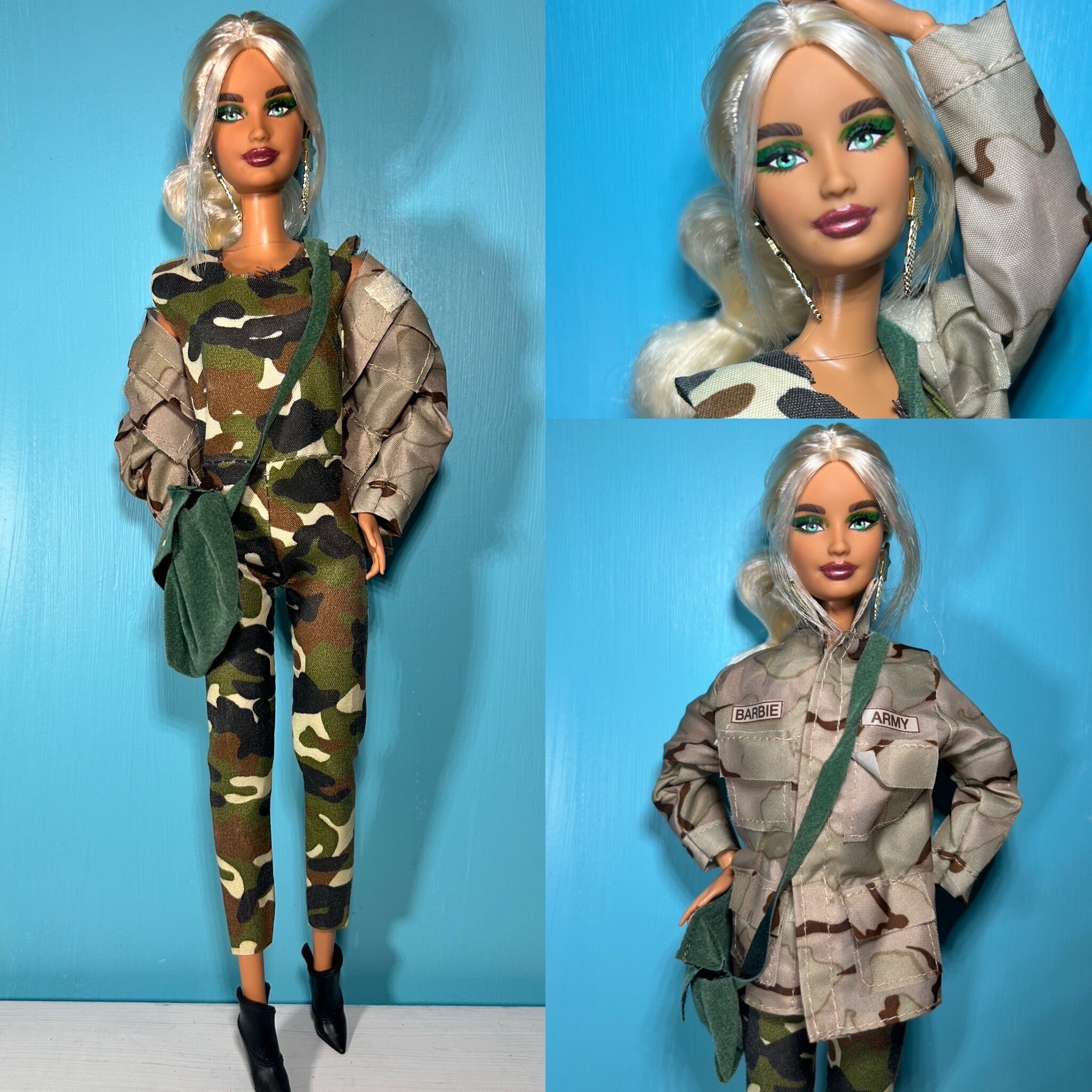 DIY Swiss Army Barbies : army barbie