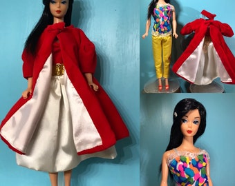 Vintage Repro Barbie Reroot Color Magic Silken Flame
