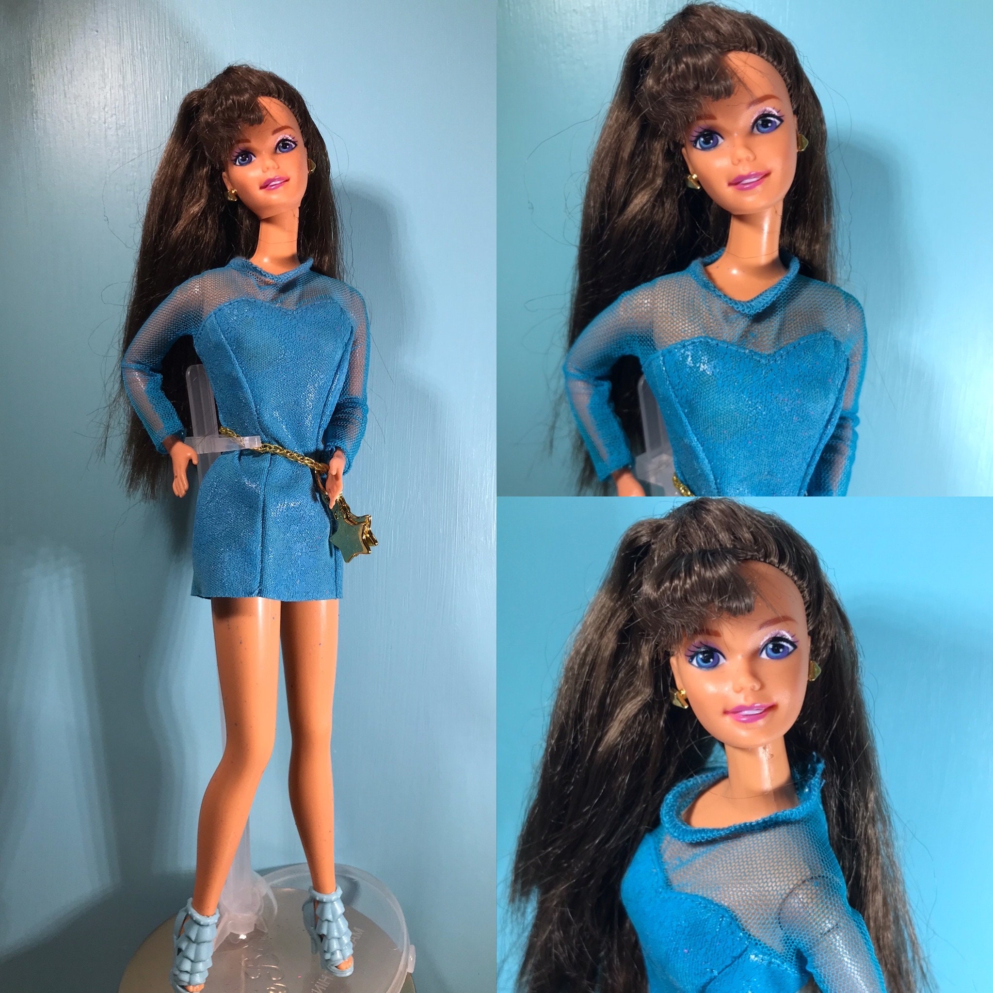 Vintage Earring Magic Brunette Barbie Etsy