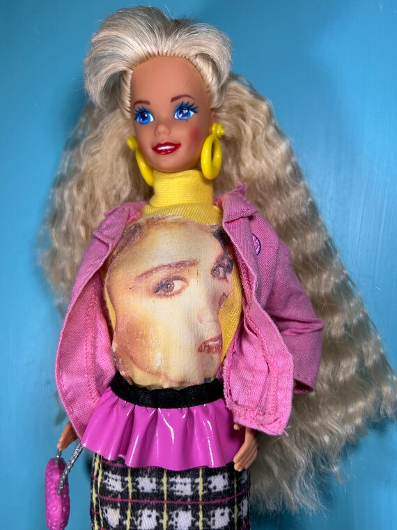Vintage Barbie Wearing Madonna Custom Fashion - Etsy