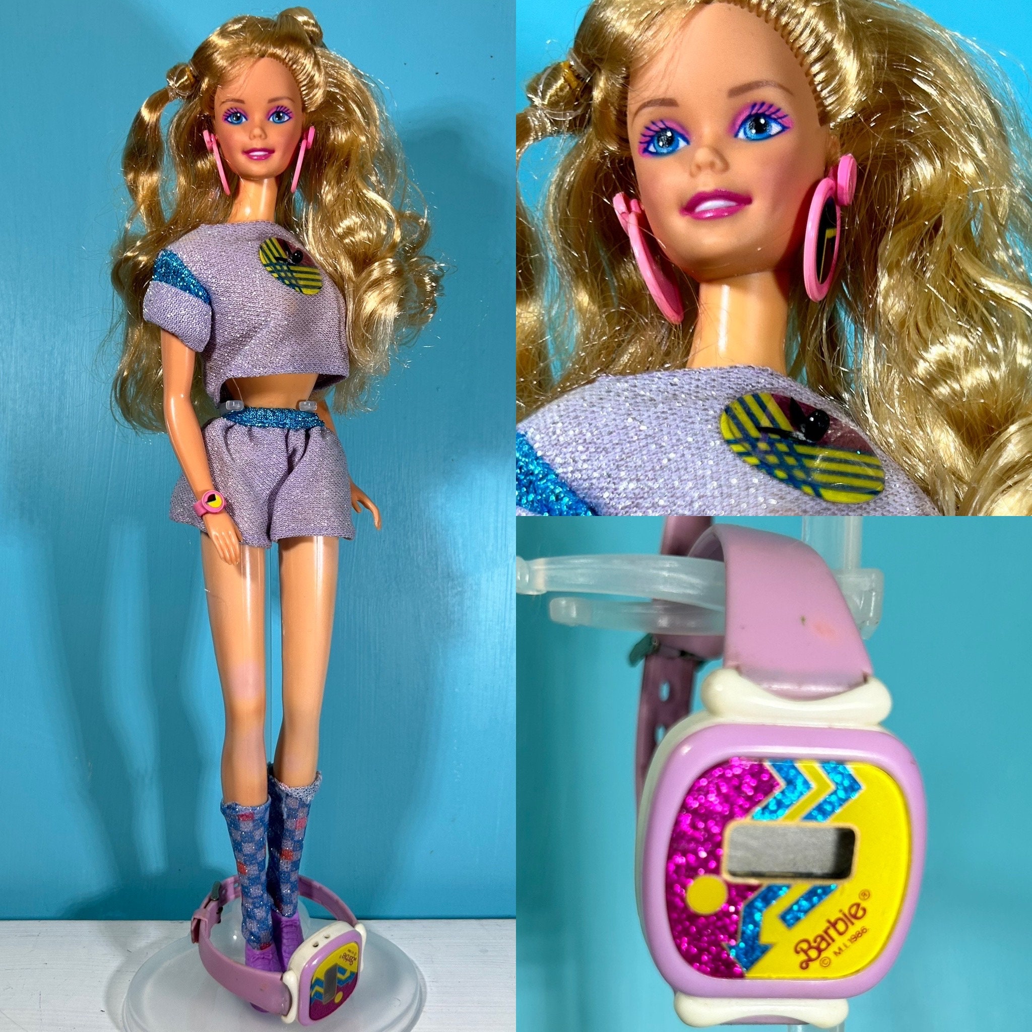 Vintage Fun Time Barbie With Watch - Etsy
