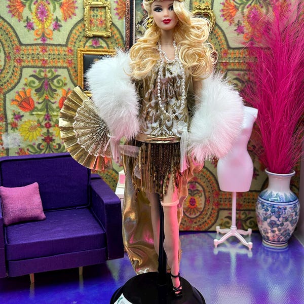 OOAK Flapper Barbie Mackie Golden