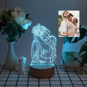 3d Photo Lamp Etsy