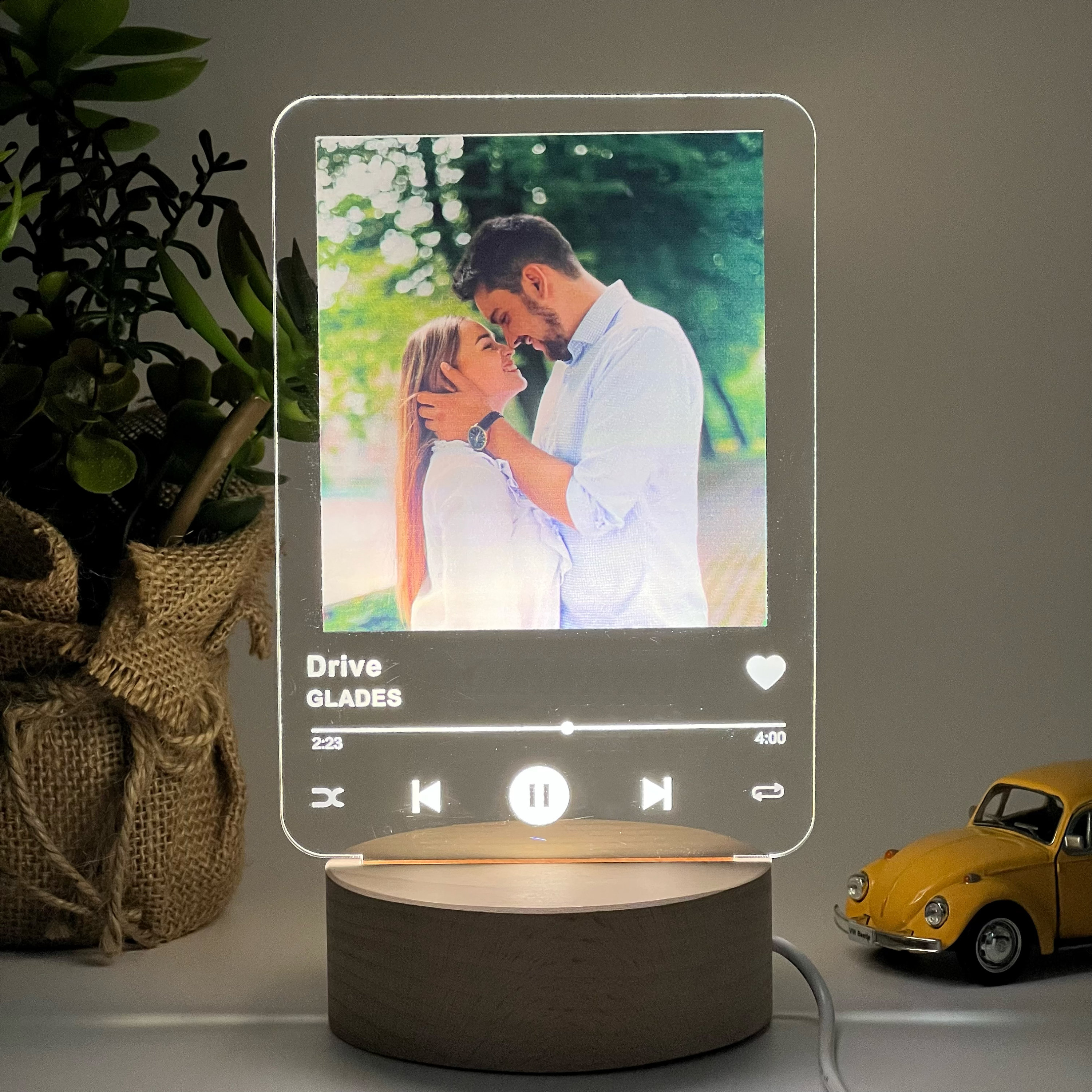 Custom Photo Personalzed LED Musc & Photo Plaque Nght Lght,custom LED ...