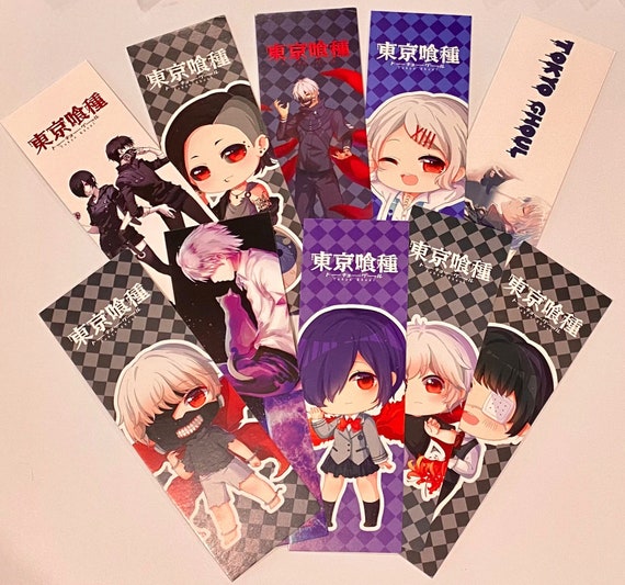 tokyo ghoul anime bookmark high quality anime print and etsy