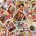 Magazine Style anime stickers, 50 styles japanese anime collection, waterproof anime stickers, random stickers for helmet, notebook 