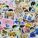 Ouran High School Host Club mystery anime stickers, 100 styles japanese anime collection, random stickers for helmet, notebook,water bottles 