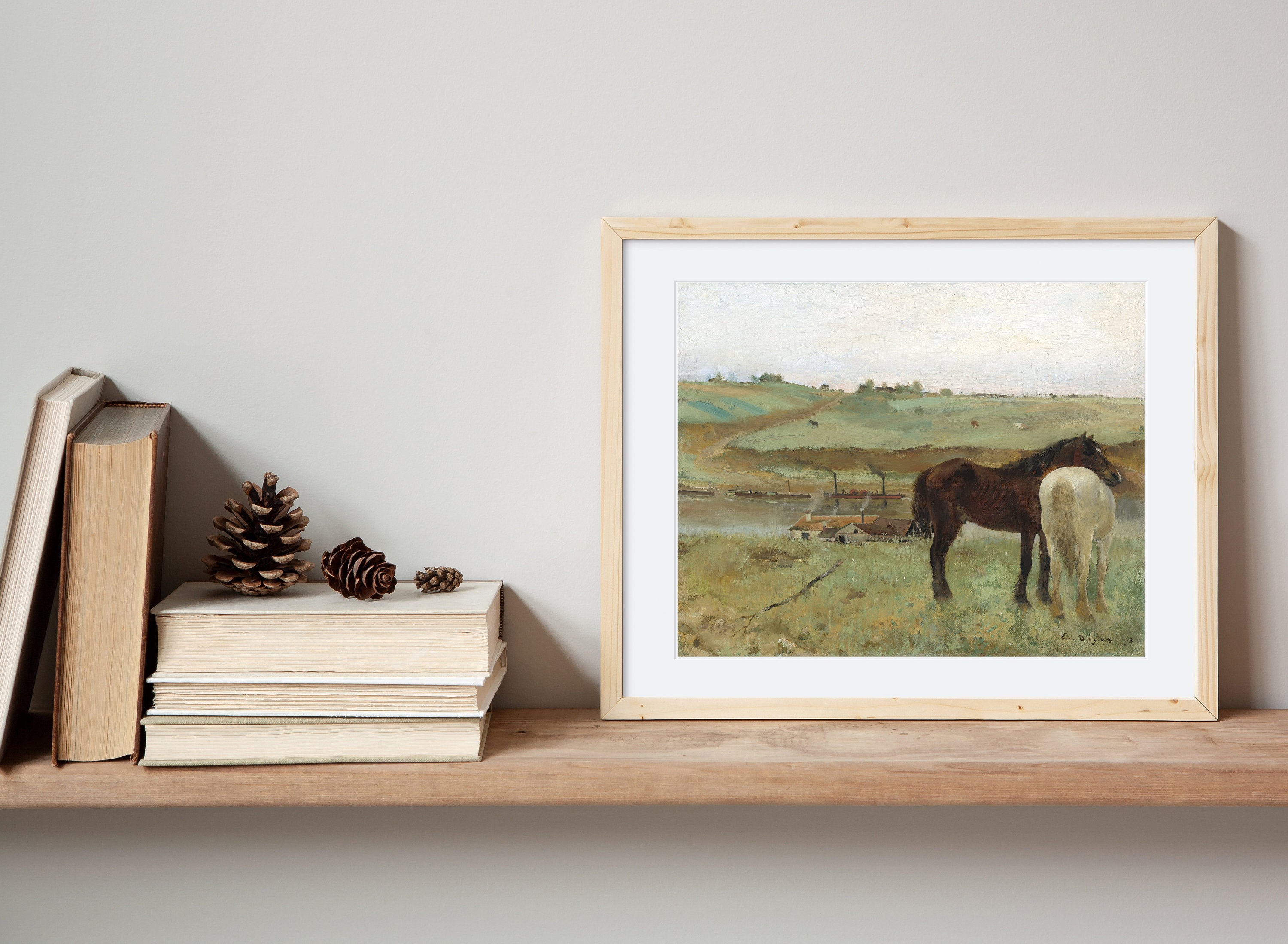 Edgar Degas, Fine Art Print : Horse in a Meadow – GalleryThane