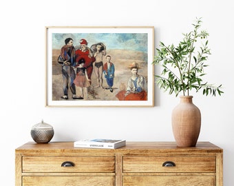 パブロ・ピカソ作「サルタンバンクスの家族」 | ピカソ・ローズ時代の