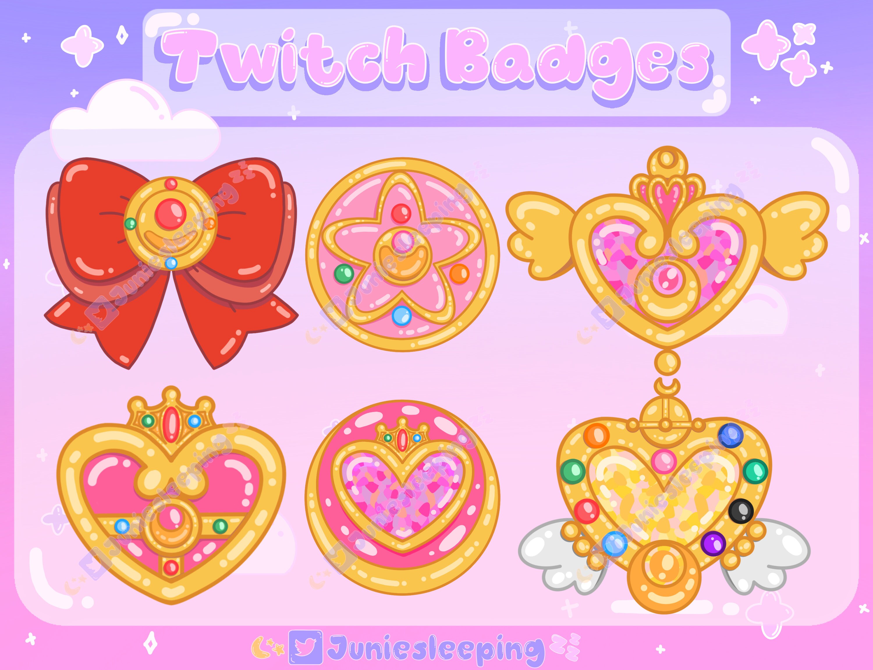 Pretty Guardian Twitch/Youtube Badges