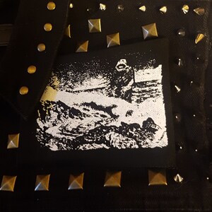 Sjøtrollet The sea troll screen printed patch Kittelsen Horror Punk Black metal Goth Occult Folklore
