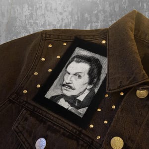 Vincent Prince Siebdruck Patch Horror Punk Black Metal Goth Mystery Suspense Thriller