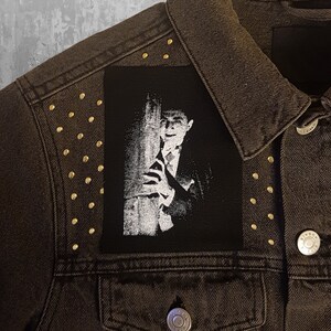 Bela Lugosi Dracula screen printed patch Horror Punk Black metal Goth Occult Folk lore