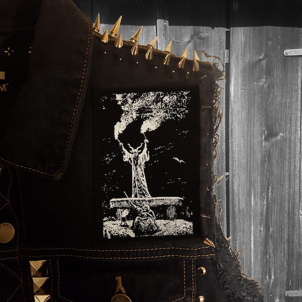 Patch sérigraphié sorcières La Danse du Sabbat La Danse du Sabbat Horreur Punk Black metal Goth Occulte Folklore