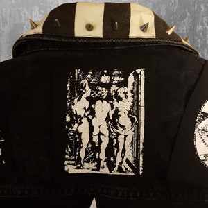 Parche serigrafiado Las cuatro brujas Durero Horror Gótico Black metal Post Punk Folklore