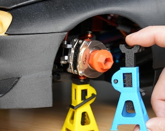 3D-geprinte RC-jackstandaardset | Schaal 1/10 - 1/8, functioneel