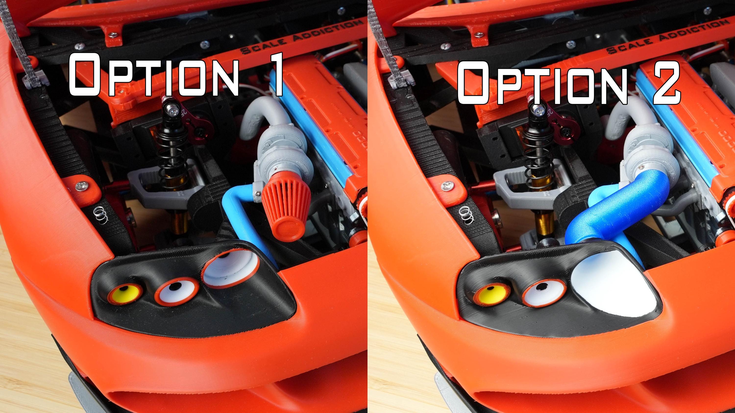 3D Printed 1:8 Scale RC Car With 2JZ Engine - Customizable Chassis