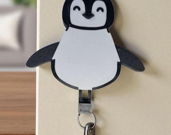 Penguin-sleutelhangerset – 3D-geprinte klapbare vleugelhaken