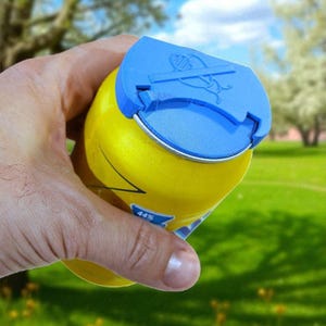 3D Printed Soda Can Cover Lid – Bug/Bee Proof Reusable Cap for Outdoor Drinks – Snap-On Protector for Kids & Adults (Set of 3)