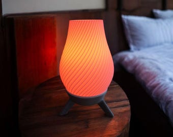 3D-geprinte RGB-tafellamp – Minimalistische led-sfeerverlichting met afstandsbediening