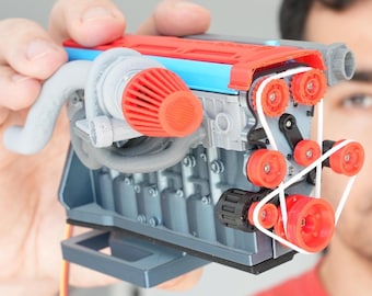 3D-geprinte werkende 2Jz-motor