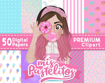 My Cupcakes | Digital Papers and Clipart