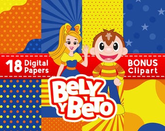 Bely and Beto | Digital Papers and Clipart