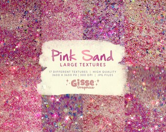 Pink Sand | Large Textures | High Quality | 12 x 12" | Digital Papers | Glitter