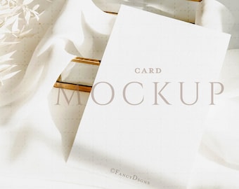 Greeting Card Mockup, Card Mockup, 5x7 Card Mockup, Boho Mockup, Invitation Mockup, Stationery Mockup, Baby Shower Invitation Mockup
