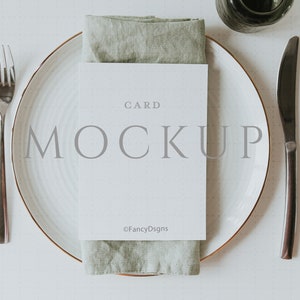Menu Mockup, Wedding Menu Mockup, Program Mockup, Elegant Menu Mockup, Wedding Program Mockup, 5x7 Card Mockup, Stationery Mockup