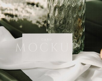 Place Card Mockup, Business Card Mockup, Escort Card Mockup, Name Card Mockup, Place Card Mockup, Stationery Mockup, 3.5x2 Card Mockup