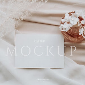 Greeting Card Mockup, Card Mockup, Boho Mockup, 6x4 Card Mockup, Invitation Mockup, Stationery Mockup, Baby Shower Invitation Mockup