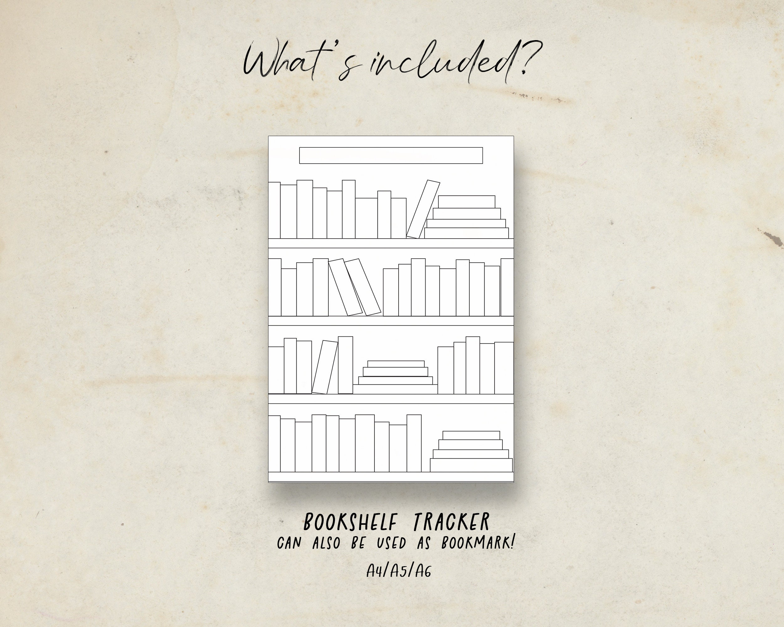 Book Tracker Printable | Bookshelf Reading Log | Books I've Read ...