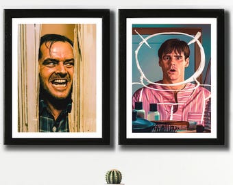Movie Poster Bathroom Prints, 12x16